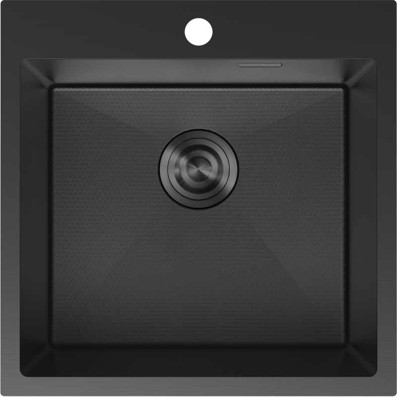 Mexen Solix nerezový drez 1-komorový 500 x 500 mm, čierny HC - 6407501000-70HC
