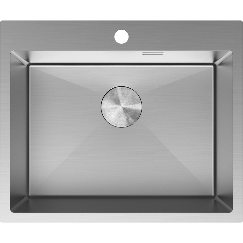 Mexen Solix oceľový drez 1-komorový 600 x 500 mm, inox - 6408601000-01