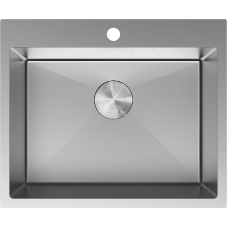 Mexen Solix oceľový drez 1-komorový 600 x 500 mm, inox - 6408601000-01
