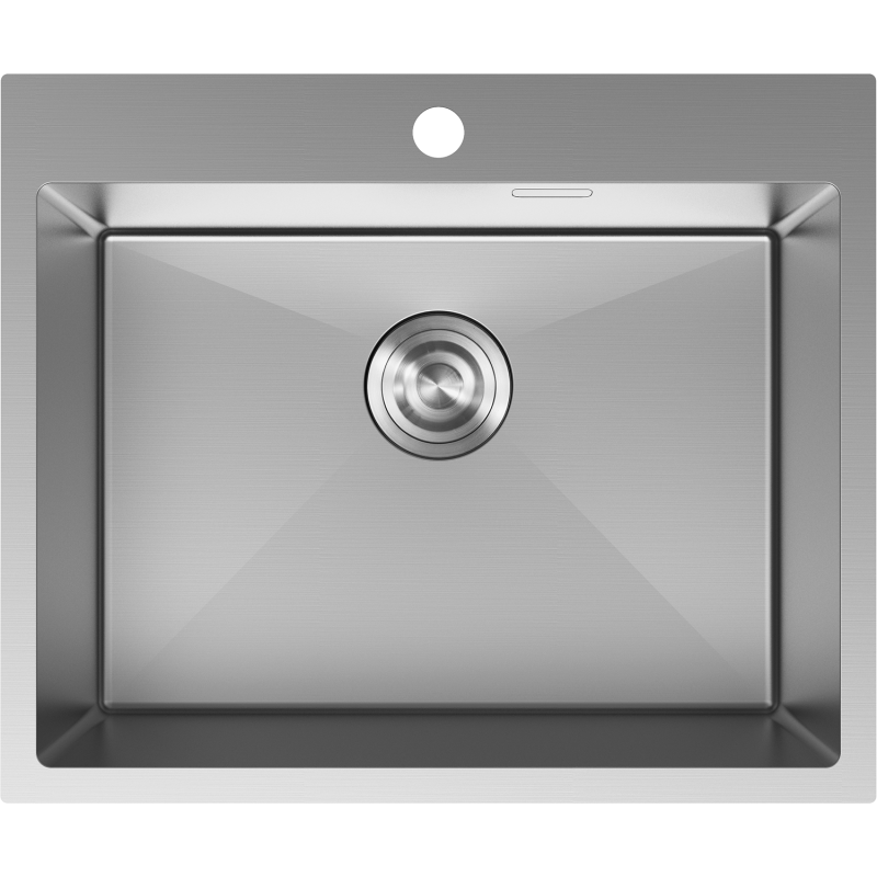 Mexen Solix oceľový drez 1-komorový 600 x 500 mm, inox - 6408601000-01