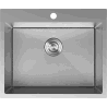 Mexen Solix oceľový drez 1-komorový 600 x 500 mm, inox HC - 6408601000-01HC