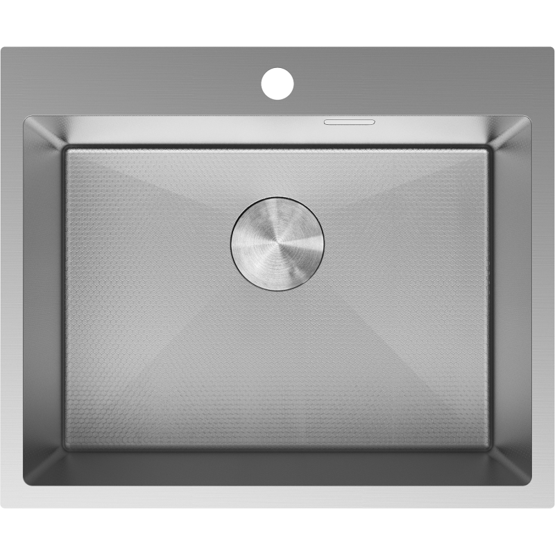 Mexen Solix oceľový drez 1-komorový 600 x 500 mm, inox HC - 6408601000-01HC