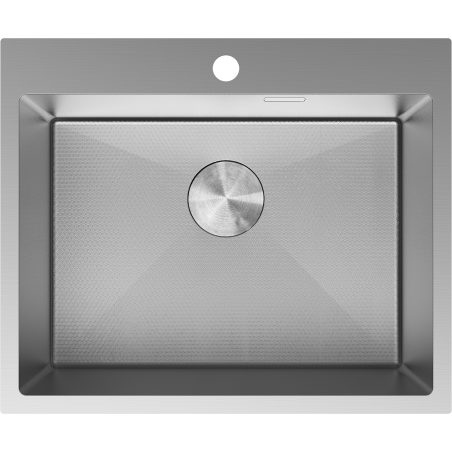 Mexen Solix oceľový drez 1-komorový 600 x 500 mm, inox HC - 6408601000-01HC