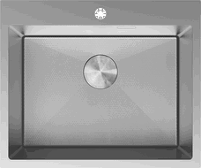 Mexen Solix nerezový drez s jednou komorou 600 x 500 mm, inox HC - 6408601000-01HC