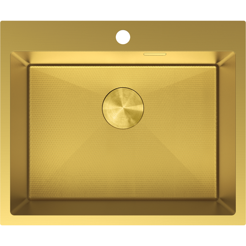 Mexen Solix nerezový drez 1-komorový 600 x 500 mm, zlatý HC - 6408601000-55HC