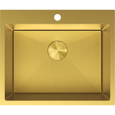 Mexen Solix nerezový drez 1-komorový 600 x 500 mm, zlatý HC - 6408601000-55HC