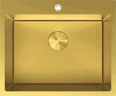 Mexen Solix nerezový drez 1-komorový 600 x 500 mm, zlatý HC - 6408601000-55HC