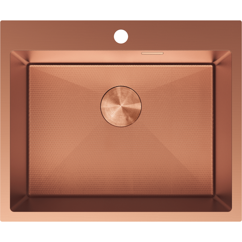 Mexen Solix oceľový drez 1-komorový 600 x 500 mm, meď HC - 6408601000-65HC