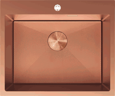 Mexen Solix oceľový drez 1-komorový 600 x 500 mm, meď HC - 6408601000-65HC