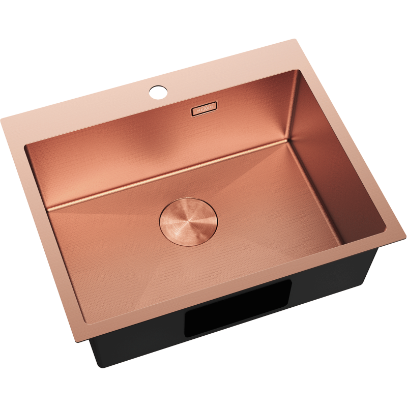 Mexen Solix oceľový drez 1-komorový 600 x 500 mm, meď HC - 6408601000-65HC