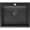 Mexen Solix oceľový drez 1-komorový 600 x 500 mm, čierny - 6408601000-70