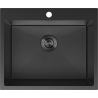 Mexen Solix oceľový drez s jednou komorou 600 x 500 mm, čierny HC - 6408601000-70HC