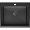 Mexen Solix oceľový drez s jednou komorou 600 x 500 mm, čierny HC - 6408601000-70HC
