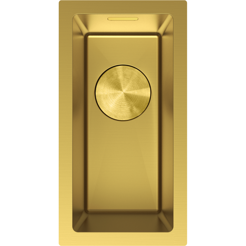 Mexen Trixo oceľový drevák 1-komorový 230 x 440 mm, zlatý - 6411221000-55