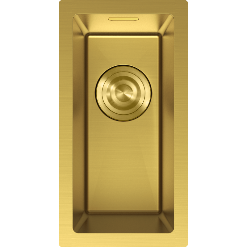 Mexen Trixo oceľový drevák 1-komorový 230 x 440 mm, zlatý - 6411221000-55