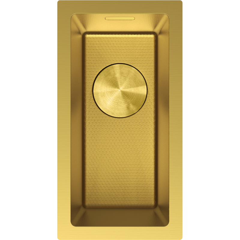 Mexen Trixo oceľový drez 1-komorový 230 x 440 mm, zlatý HC - 6411221000-55HC