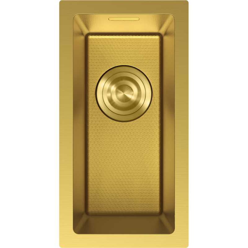 Mexen Trixo oceľový drez 1-komorový 230 x 440 mm, zlatý HC - 6411221000-55HC