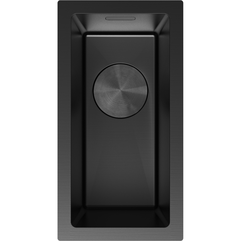 Mexen Trixo oceľový kuchynský drez 1-komorový 230 x 440 mm, čierny - 6411221000-70