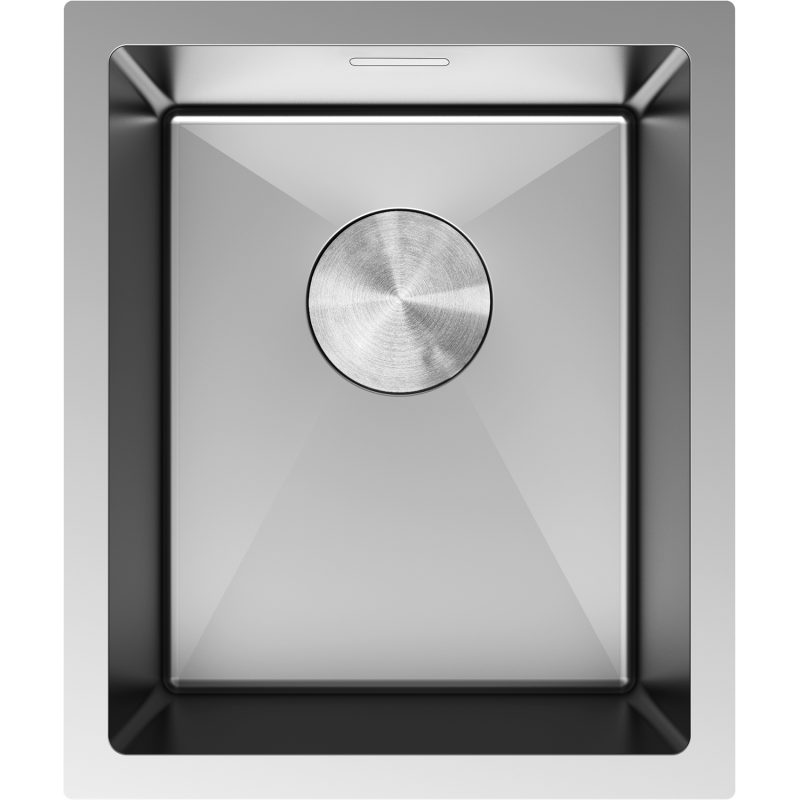 Mexen Trixo nerezový kuchynský drez 1-komorový 370 x 440 mm, inox - 6412371000-01