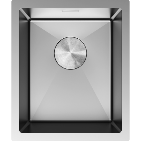 Mexen Trixo nerezový kuchynský drez 1-komorový 370 x 440 mm, inox - 6412371000-01