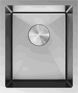 Mexen Trixo nerezový jednokomorový drez 370 x 440 mm, inox - 6412371000-01