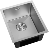 Mexen Trixo nerezový jednokomorový drez 370 x 440 mm, inox - 6412371000-01