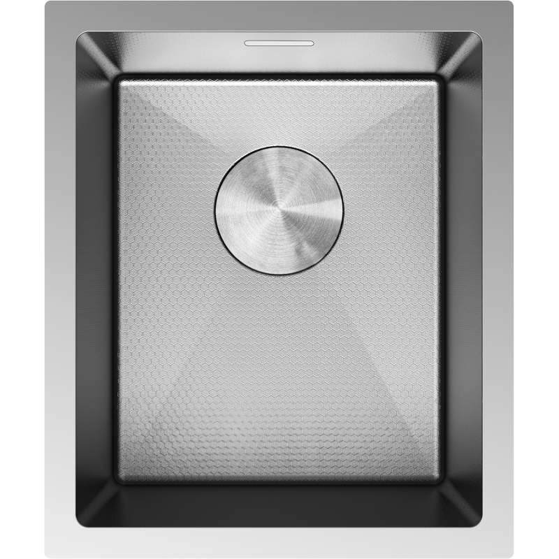 Mexen Trixo kuchynský drez nerezový 1-komorový 370 x 440 mm, inox HC - 6412371000-01HC