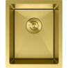 Mexen Trixo oceľový drez s jednou komorou 370 x 440 mm, zlatý - 6412371000-55