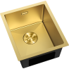 Mexen Trixo oceľový drez s jednou komorou 370 x 440 mm, zlatý - 6412371000-55