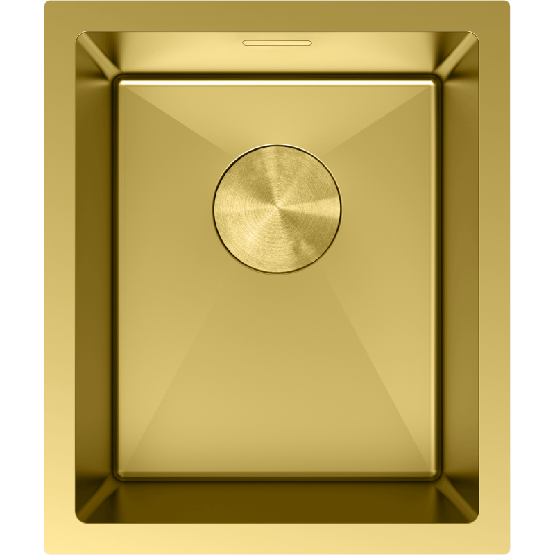Mexen Trixo oceľový drez s jednou komorou 370 x 440 mm, zlatý - 6412371000-55