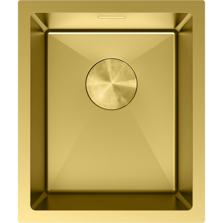 Mexen Trixo oceľový drez s jednou komorou 370 x 440 mm, zlatý - 6412371000-55