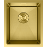 Mexen Trixo nerezový drez 1-komorový 370 x 440 mm, zlatý HC - 6412371000-55HC