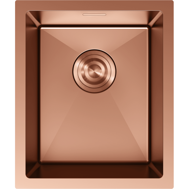 Mexen Trixo nerezový drez 1-komorový 370 x 440 mm, meď - 6412371000-65