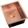 Mexen Trixo nerezový drez 1-komorový 370 x 440 mm, meď - 6412371000-65