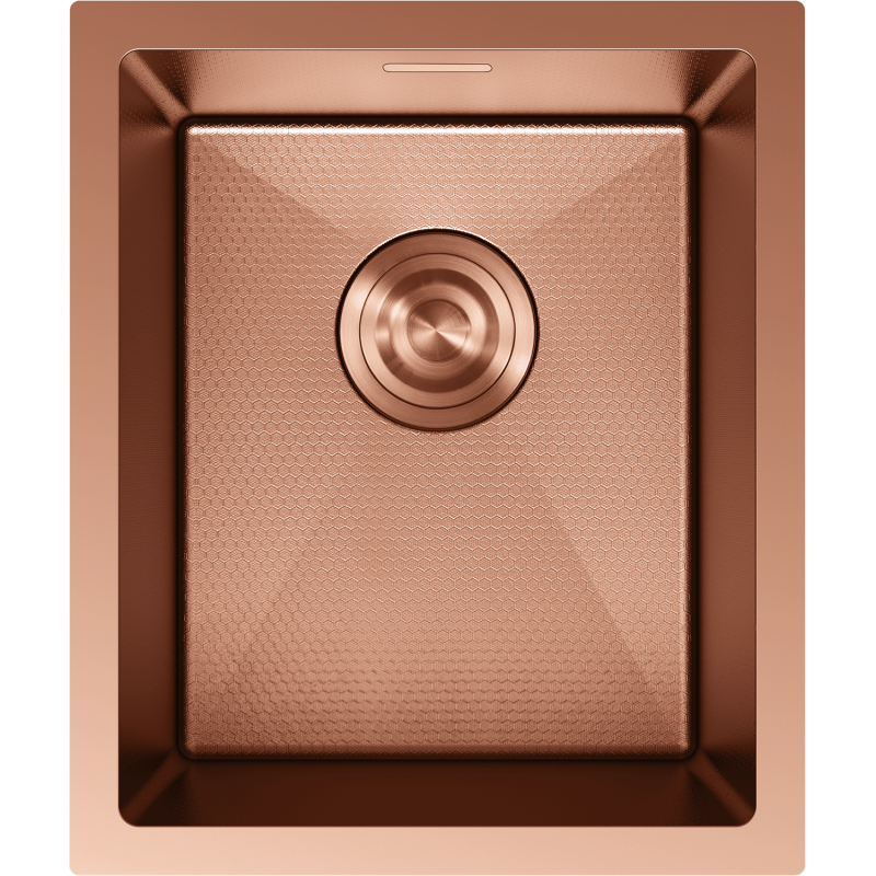 Mexen Trixo nerezový drez 1-komorový 370 x 440 mm, meď HC - 6412371000-65HC