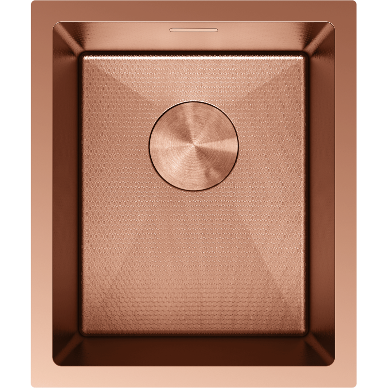 Mexen Trixo nerezový drez 1-komorový 370 x 440 mm, meď HC - 6412371000-65HC