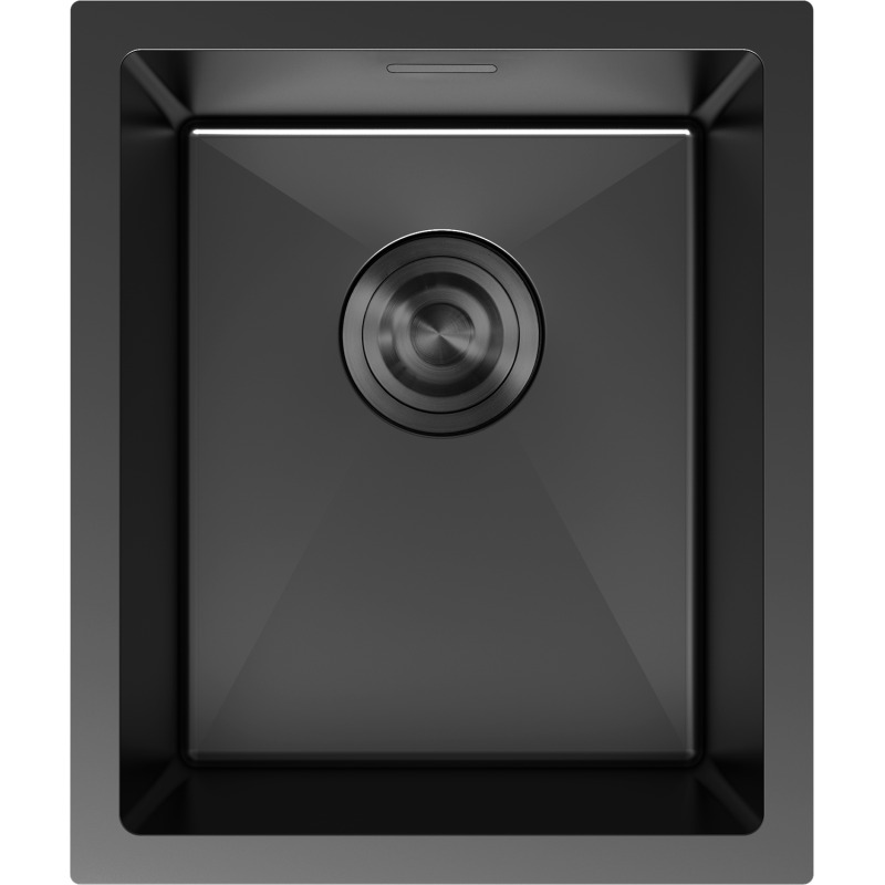 Mexen Trixo oceľový drez s 1 komorou 370 x 440 mm, čierny - 6412371000-70