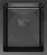 Mexen Trixo oceľový drez s 1 komorou 370 x 440 mm, čierny - 6412371000-70