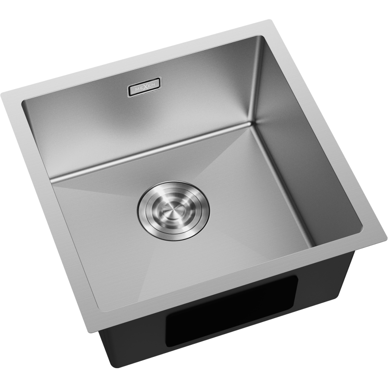 Mexen Trixo nerezový drez 1-komorový 440 x 440 mm, inox - 6413441000-01