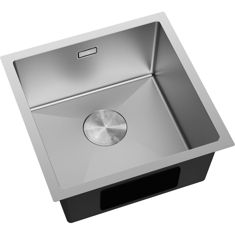 Mexen Trixo nerezový drez 1-komorový 440 x 440 mm, inox - 6413441000-01