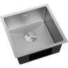 Mexen Trixo oceľový kuchynský drez 1-komorový 440 x 440 mm, inox HC - 6413441000-01HC