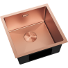 Mexen Trixo oceľový drez 1-komorový 440 x 440 mm, meď - 6413441000-65