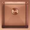 Mexen Trixo nerezový kuchynský drez 1-komorový 440 x 440 mm, medený - 6413441000-65