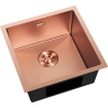 Mexen Trixo oceľový drez 1-komorový 440 x 440 mm, meď - 6413441000-65