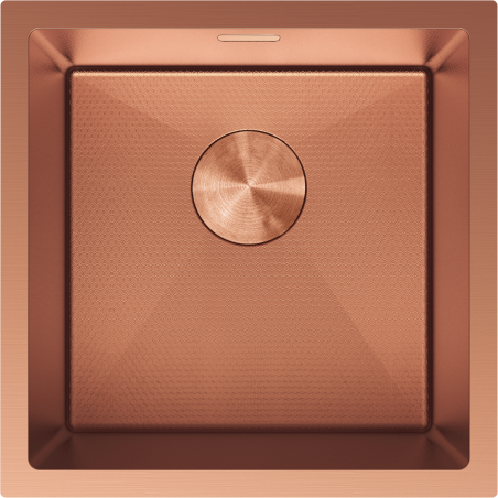 Mexen Trixo oceľový drez 1-komorový 440 x 440 mm, meď HC - 6413441000-65HC