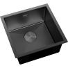 Mexen Trixo oceľový kuchynský drez, 1-komorový 440 x 440 mm, čierny - 6413441000-70
