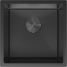 Mexen Trixo oceľový kuchynský drez, 1-komorový 440 x 440 mm, čierny - 6413441000-70