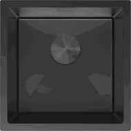 Mexen Trixo oceľový kuchynský drez, 1-komorový 440 x 440 mm, čierny - 6413441000-70