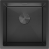 Mexen Trixo oceľový drez s 1 komorou 440 x 440 mm, čierny HC - 6413441000-70HC