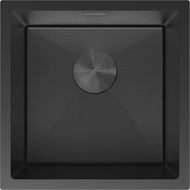 Mexen Trixo oceľový drez s 1 komorou 440 x 440 mm, čierny HC - 6413441000-70HC